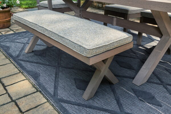 Hillside Barn - Gray / Brown - Bench With Cushion - Image 2