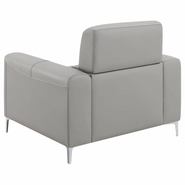 Glenmark - Track Arm Upholstered Chair - Taupe - Image 8