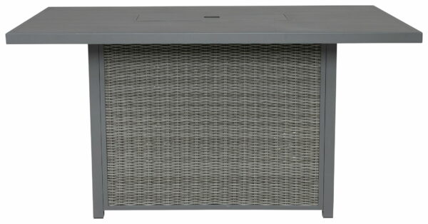 Palazzo - Gray - Rect Bar Table W/Fire Pit - Image 4
