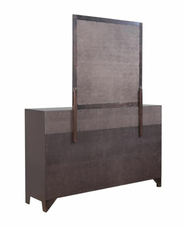 Phoenix - Square Dresser Mirror - Deep Cappuccino - Image 4