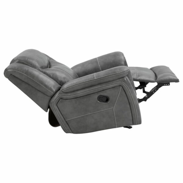 Conrad - Upholstered Motion Glider Recliner - Gray - Image 8