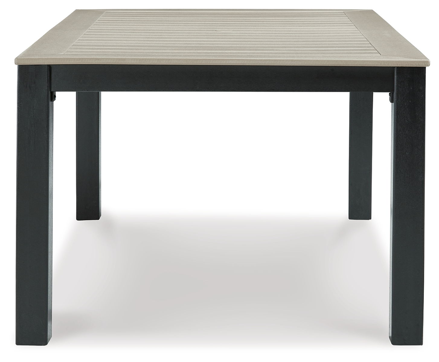 Mount Valley - Black / Driftwood - Rect Dining Table W/Umb Opt - Image 2