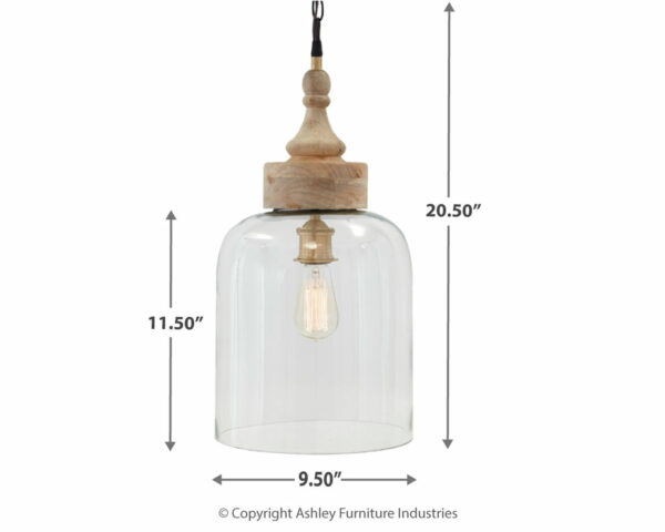 Faiz - Transparent - Glass Pendant Light - Image 2