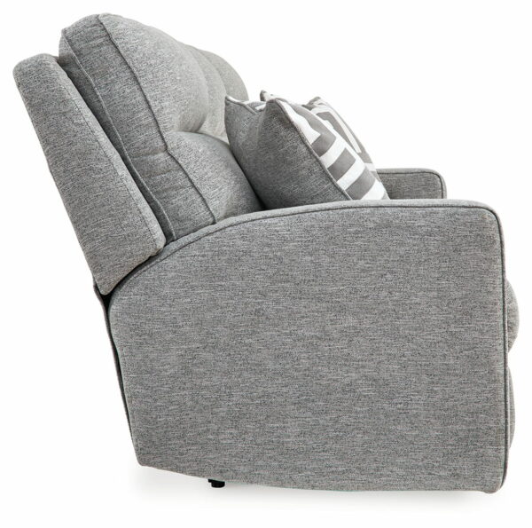 Biscoe - Pewter - Power Reclining Sofa With Adj Headrest - Image 8