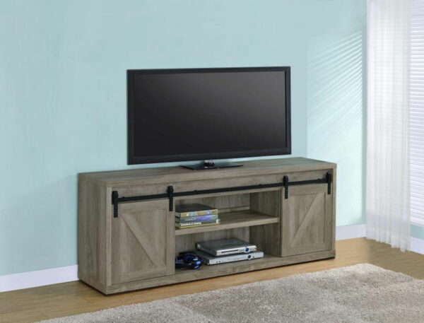 Brockton - 3-shelf Sliding Doors TV Console - Image 2