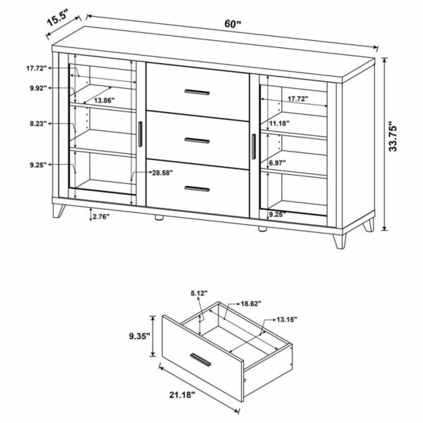 Lewes - 4 Piece Entertainment Center - Cappuccino - Image 10