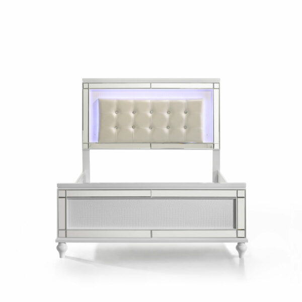 Valentino - 4/6 Full Footboard & Slats - White - Image 4