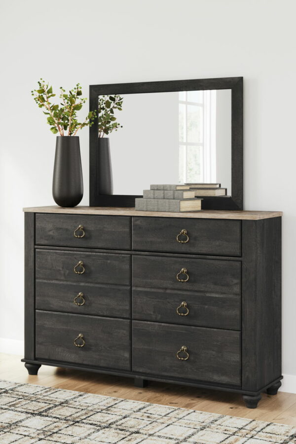 Nanforth - Two-tone - Dresser And Mirror - Image 5