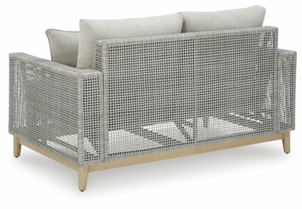 Seton Creek - Gray - Loveseat With Cushion - Image 8