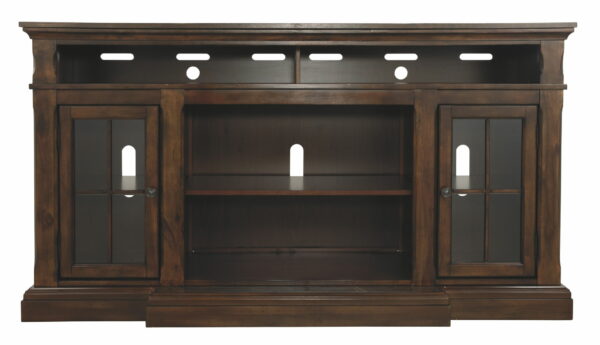 Roddinton - Dark Brown - XL TV Stand W/Fireplace Option - Image 4