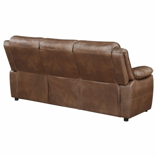 Ellington - Upholstered Padded Arm Sofa - Dark Brown - Image 5