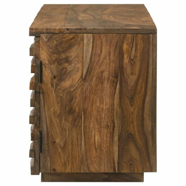 Julia - 2-Door TV Console With Adjustable Shelf - Natural - Image 3