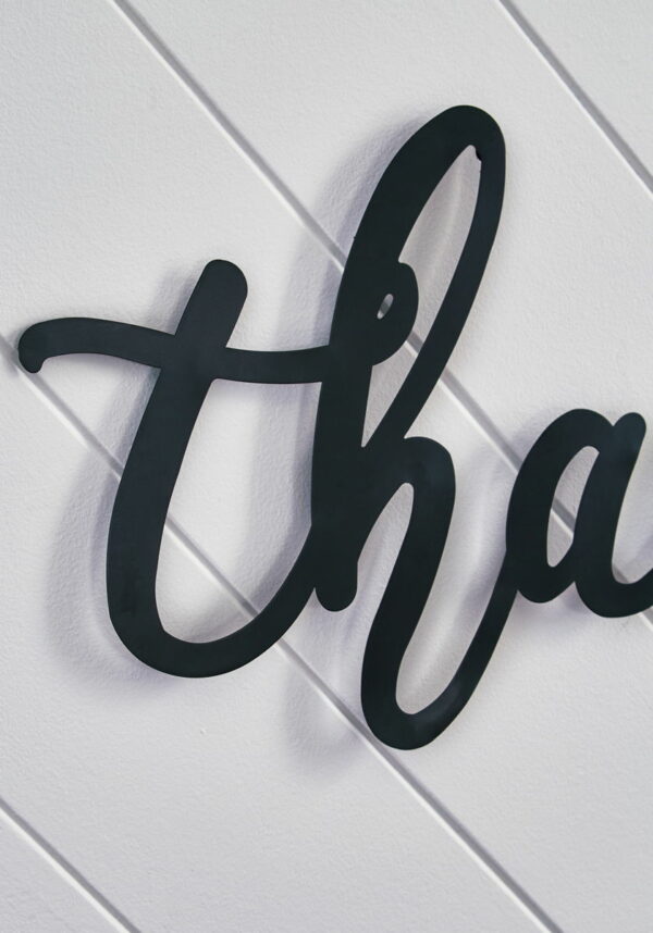 Emalee - Black - Wall Decor - Thankful - Image 4