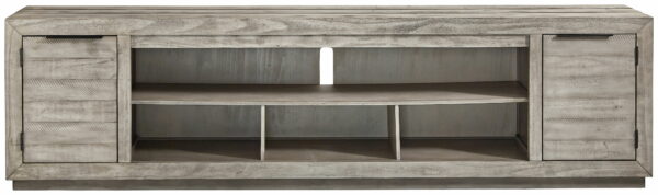 Naydell - Gray - XL TV Stand w/Fireplace Option - Image 5