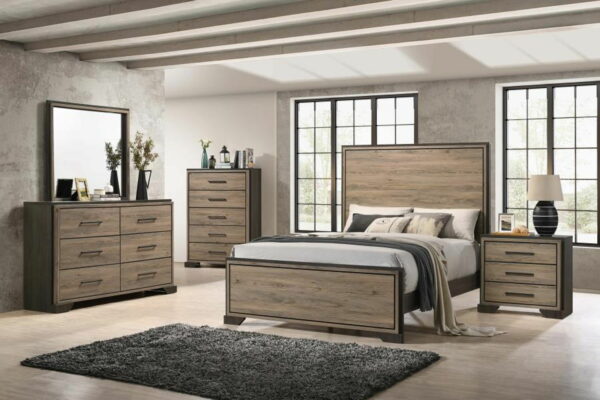 Baker - 6-Drawer Dresser - Brown And Light Taupe - Image 6