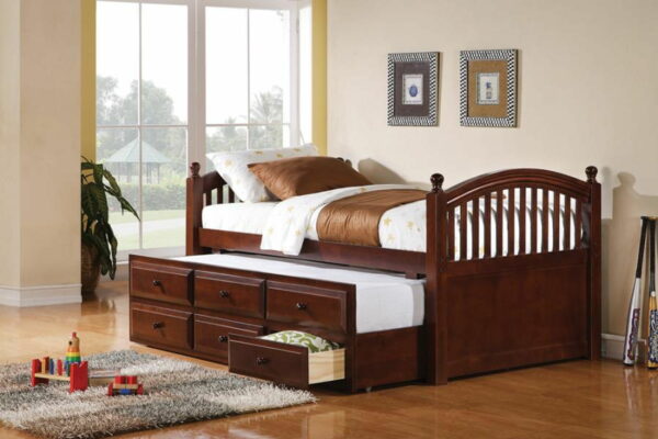 Norwood - Twin Captain'S Bed With Trundle And Drawers - Chestnut - Image 2