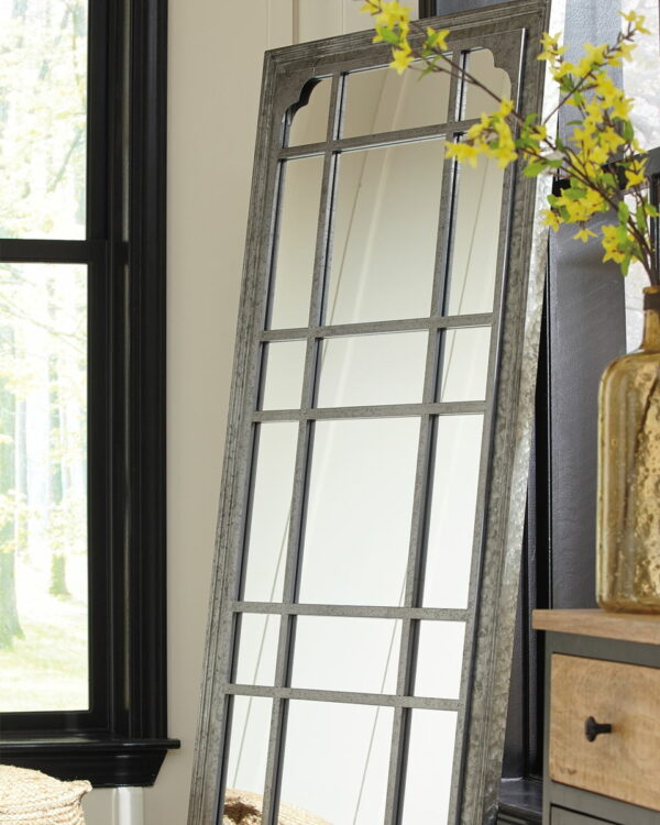 Remy - Antique Gray - Floor Mirror - Image 2