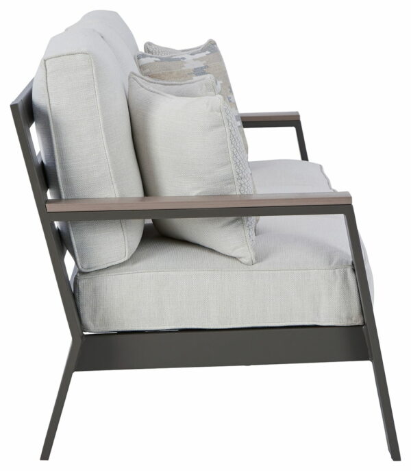 Tropicava - Taupe / White - Sofa With Cushion - Image 3