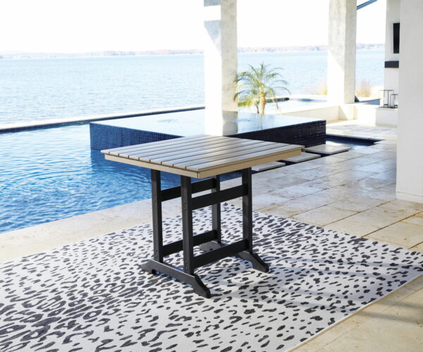 Fairen Trail - Black / Driftwood - 5 Pc. - Counter Dining Set - Image 3