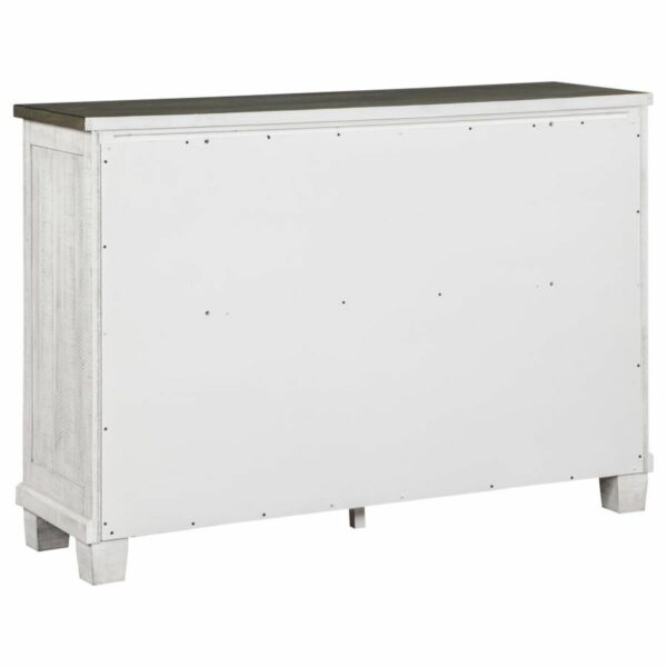 Lilith - 7-Drawer Dresser Distressed - Distressed Gray And White - Image 4