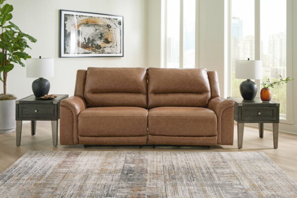 Trasimeno - Caramel - 2 Seat Pwr Rec Sofa Adj Headrest - Image 4