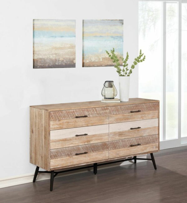 Marlow - 6-Drawer Dresser - Rough Sawn Multi - Image 5