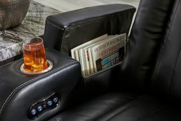 Caveman Den - Midnight - Power Reclining Sofa With Adj Headrest - Image 13