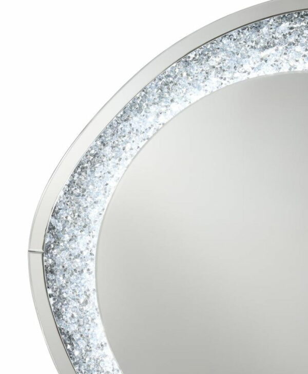 Mirage - Acrylic Crystals Inlay Wall Mirror With Led Lights - Image 6