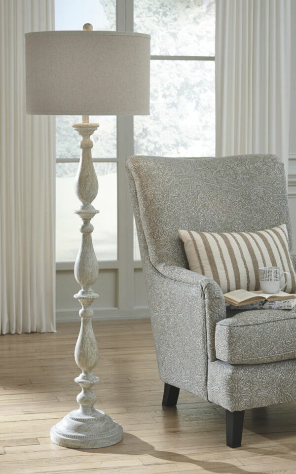 Bernadate - Whitewash - Poly Floor Lamp - Image 3