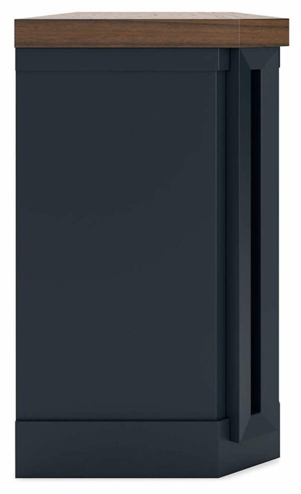 Landocken - Brown / Blue - XL TV Stand W/Fireplace Option - Image 6