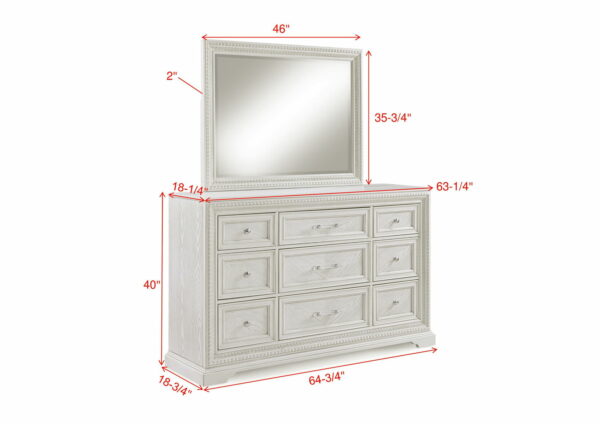 Alexandria - Dresser - White - Image 5