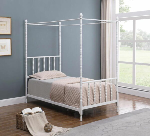 Betony - Twin Canopy Bed - White - Image 4