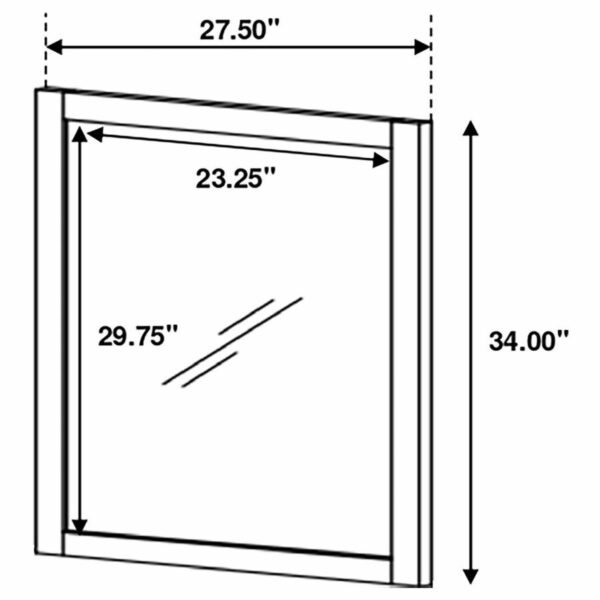 Selena - Rectangular Dresser Mirror - Buttermilk - Image 6