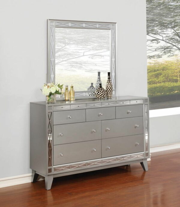 Leighton - 7-Drawer Dresser - Metallic Mercury - Image 7