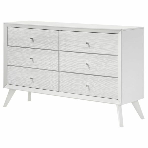 Janelle - 6-Drawer Dresser - White - Image 12