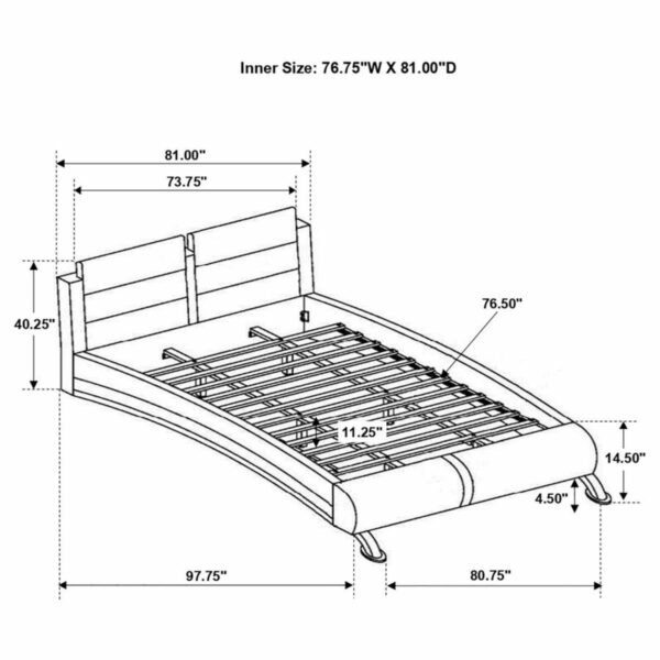 Jeremaine - Upholstered Platform Bedroom Set With LED - Image 76