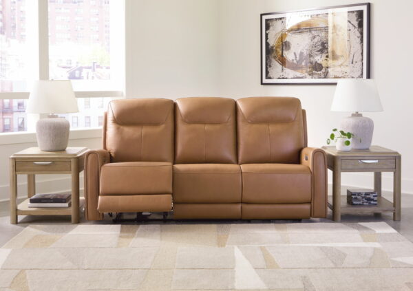 Tryanny - Butterscotch - Power Reclining Sofa With Adj Headrest - Image 5