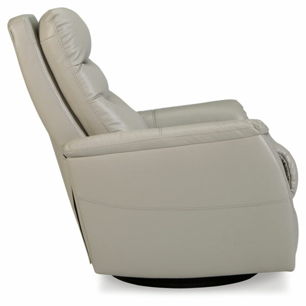 Riptyme - Dove Gray - Swivel Glider Recliner - Image 2