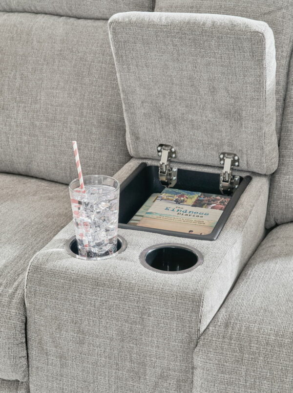 Barnsana - Dbl Power Reclining Loveseat With Console - Image 5