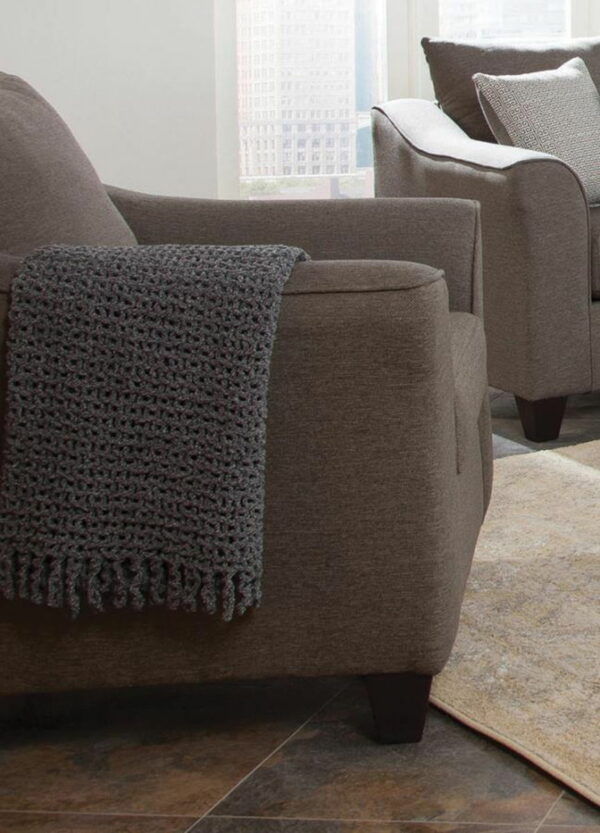 Salizar - Flared Arm Chair - Gray - Image 4