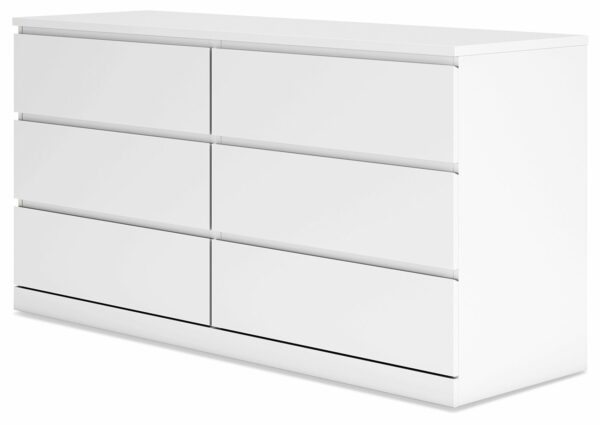 Onita - White - Six Drawer Dresser - Image 7