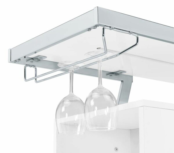 Araceli - Home Bar - White And Chrome - Image 2