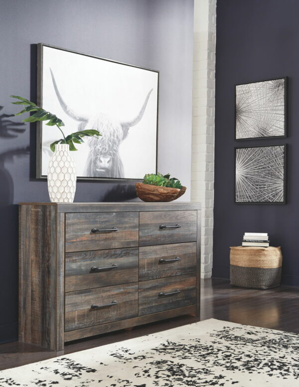 Drystan - Dresser, Mirror, Bookcase Bed Set - Image 9