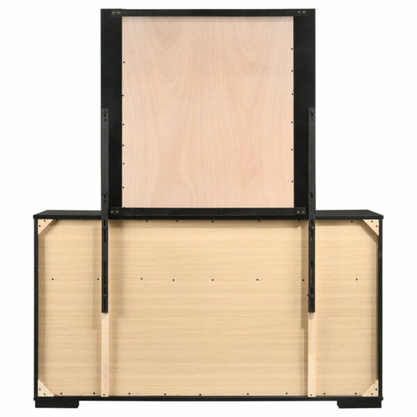 Blacktoft - 6-drawer Dresser With Mirror - Black - Image 9