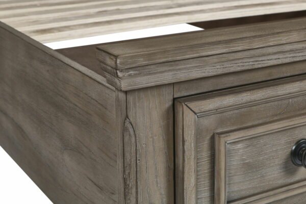 Allegra - 3/3 Twin Bed - Pewter - Image 2