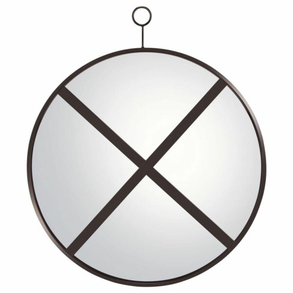 Gwyneth - Round Wall Mirror - Black Nickel - Image 4