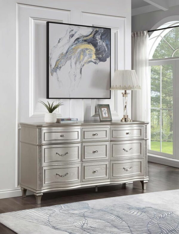 Evangeline - 9-Drawer Dresser - Silver Oak - Image 9