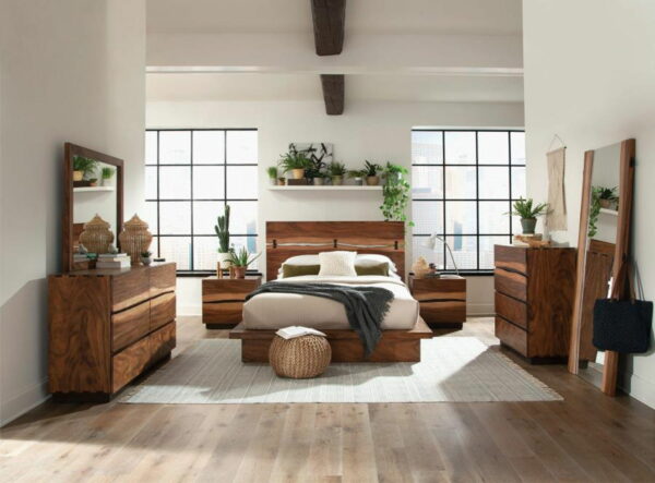 Winslow - 6-Drawer Dresser With Mirror - Smokey Walnut And Coffee Bean - Image 4