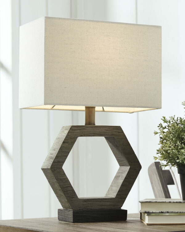 Marilu - Gray Dark - Poly Table Lamp - Image 2