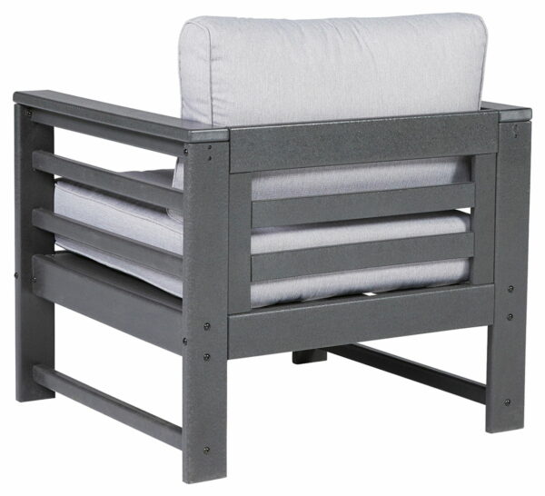 Amora - Charcoal Gray - Lounge Chair W/Cushion (Set of 2) - Image 2